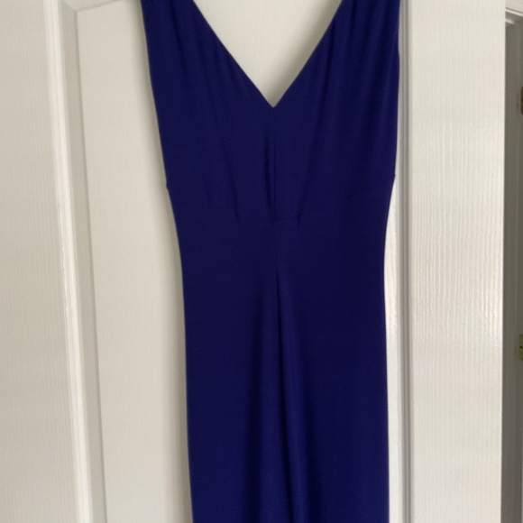 NWT Ralph Lauren Evening Gown in Deep Cobalt Blue Size 10 - Picture 5 of 9